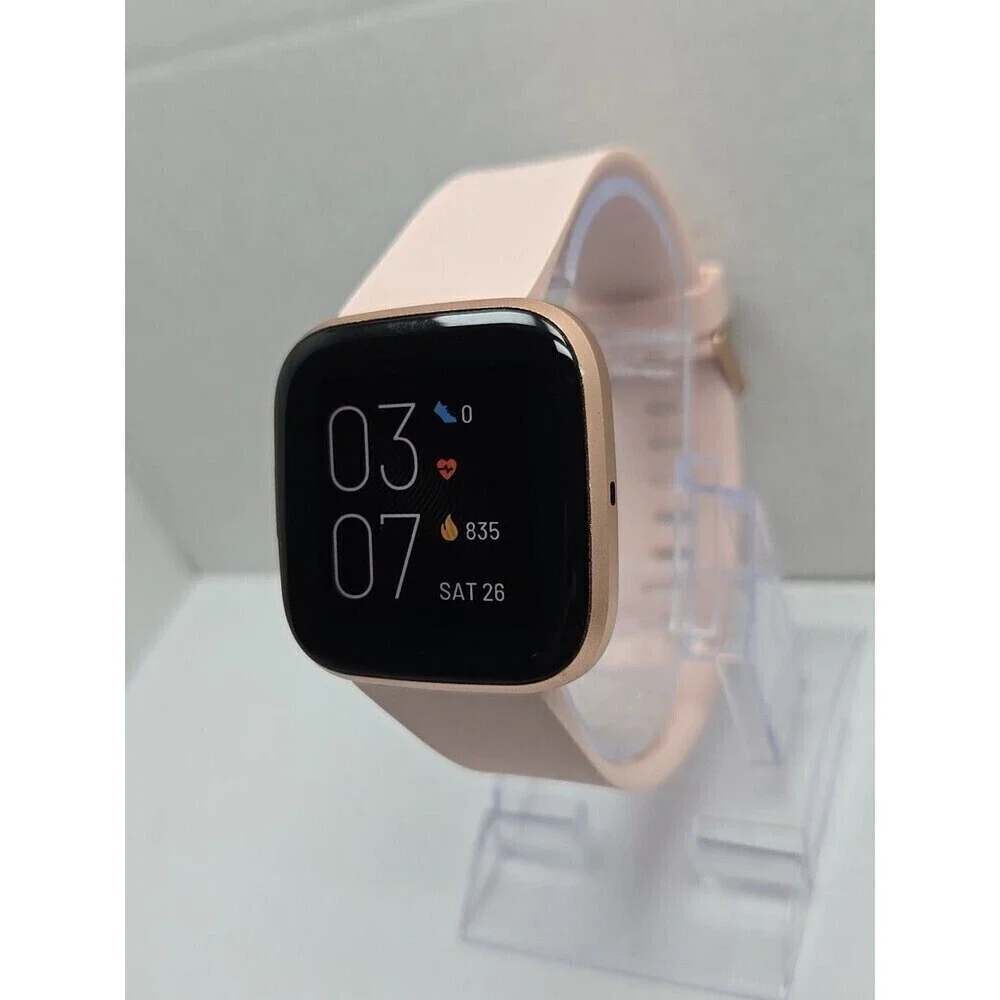 Fitbit Versa 2 Smartwatch Rose Gold 40mm Alexa WR50M Always On Display Works